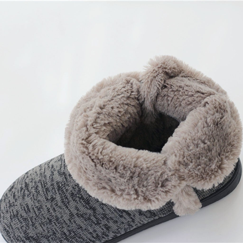 Insulated Hunting Boot Winter Men Models Soft Warm Home Boots Thick Fur Furry Men Short Plush Cotton Shoes Men Chukka Boots