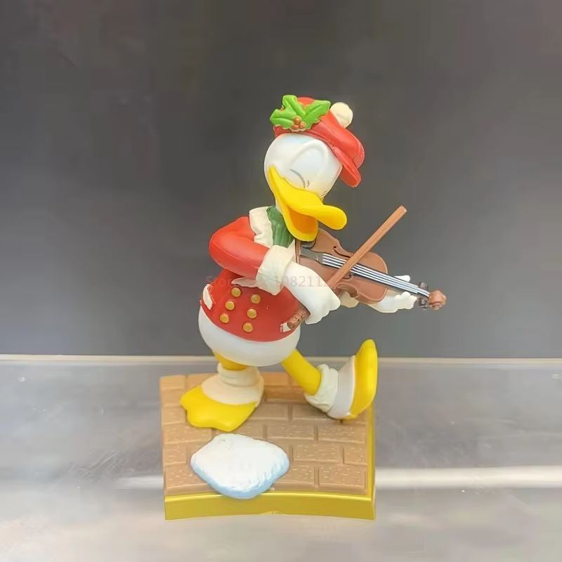 Nova Oferta Brinquedos Periféricos de Natal Limitados da Disney Kawaii Mickey Minnie Estatuetas Coleção Modelo Decoração de Mesa Presentes de Natal