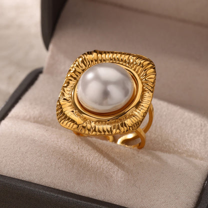 Anéis de Luxo em Aço Inoxidável Banhado a Ouro Pedra Colorida Zircônia Cristal Coração Anel Feminino Casamento Joias Boho Presente de Natal
