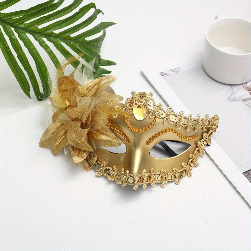 1pc Elevate Your Look with A Stunning Lily Masquerade Mask for Your Next Party or Prom!