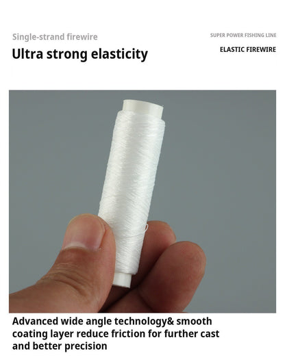 Linha de pesca elástica de alta resistência 0,2 mm 250 m Linha de isca de pesca invisível Fio elástico Linha de pesca Material de pesca