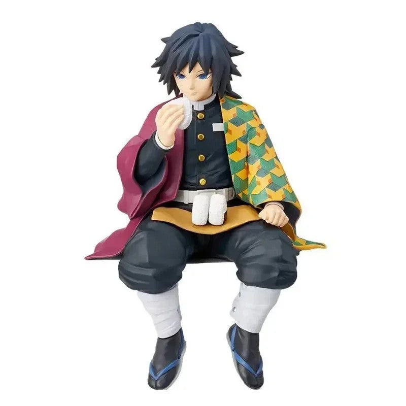 Demon Slayer Bonecos de Anime 15cm Modelo Kimetsu No Yaiba Bonecos de Ação Nezuko Zenitsu Giyuu Kyoujurou Mitsuri Brinquedos de Boneca para Crianças