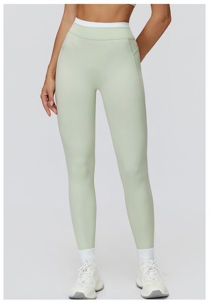 Yoga Pants Hip Lifting Fitness Women's Leggings Push Up Yoga Outdoor Recreation Quick Drying Exercise Color Blocking Tight Pants