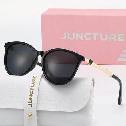 JUNCTURE Polarized Women Sunglasses Fashion Cat Eye Sun Glasses Gradient Lady Glasses Party Holiday Gifts Sunglasses for Women