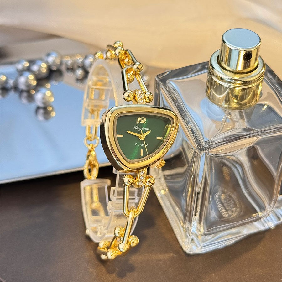 Ladies' Fashionable Trendy U-Shaped Quartz Watch with New Polygonal Alloy Case Must-Have Accessory for Trendy Outfits