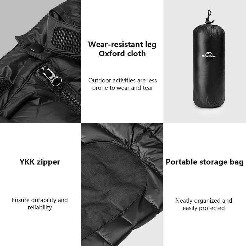 Naturehike 90% Duck Down Pants 700FP Yushang Double Side Zipper Warm Insulation Pant Waterproof Windproof Winter Outdoor Trouser