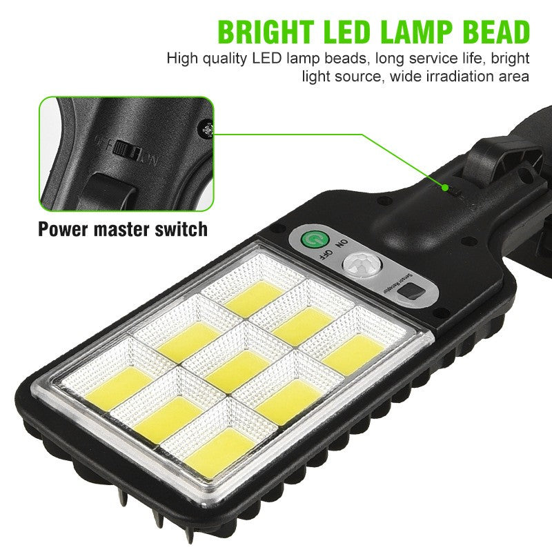 1-5 Pack Solar Street Lights Outdoor Waterproof Motion Sensor Wall LED with 3 Lighting Mode Solar Powered Lights for Garden