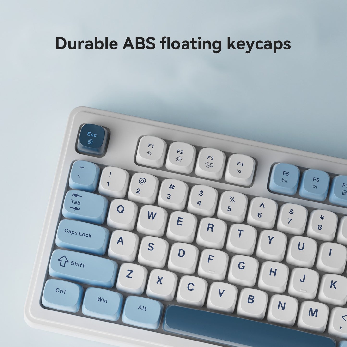 AJAZZ AF98 Wired/Wireless Keyboard Mechanical Feel Office Long Battery Life Three-Mode RGB Mixed Light ABS Keycaps Ergonomics