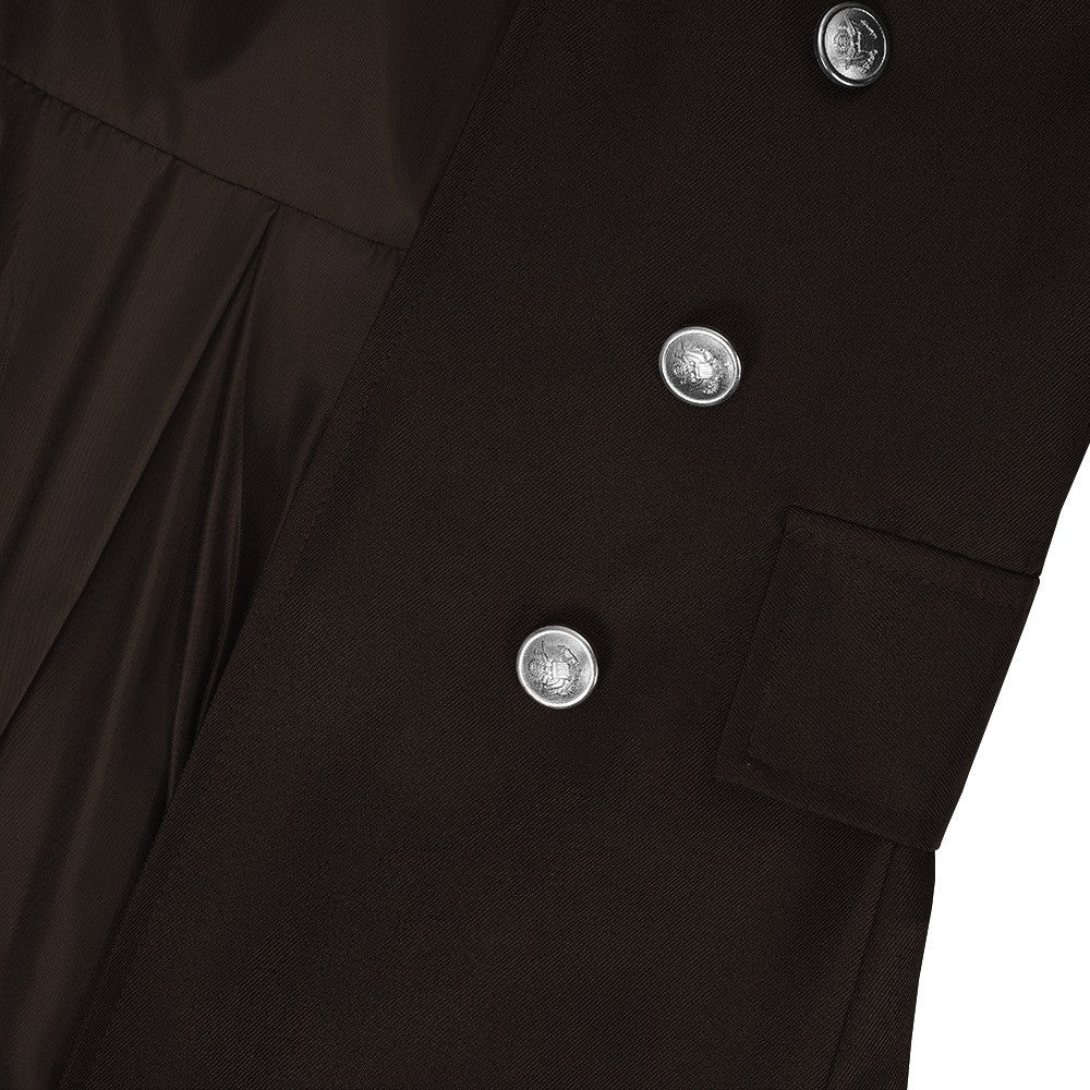 Medieval Steampunk Retro Gothic Coat Trench Coat Victorian Uniform Mid-length Men's Top