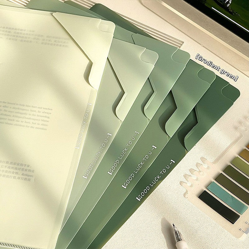 5 pcs A4 folder with lock buckle, high aesthetic office information booklet, large capacity for students to organize and store