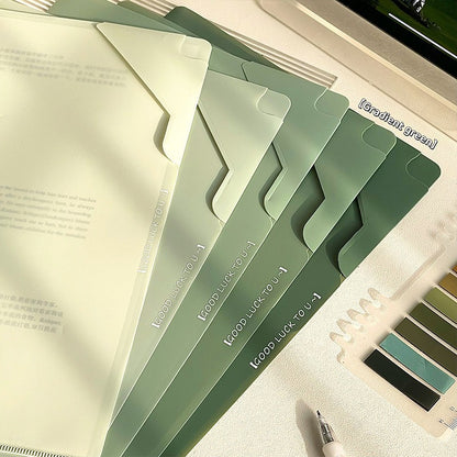 5 pcs A4 folder with lock buckle, high aesthetic office information booklet, large capacity for students to organize and store