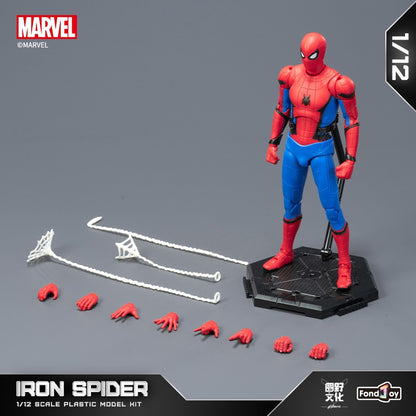 Blokees Original Homem-Aranha Venom Versão HQ 15.5CM 1/12 STARK SUIT Clássico Figura de Ação Montada Coleção Brinquedo Presente