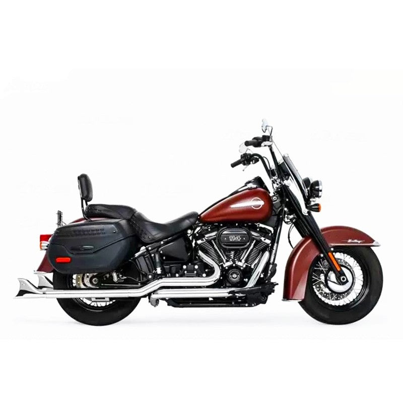 Motorcycle Fishtail Exhaust System Muffler Exhaust Pipe For Harley Softail Classic Heritage Deluxe Street Bob Silm 18-25
