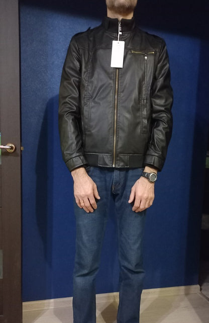 MRMT 2025 Brand New Men's  Motorcycle Leather Jacket Slim Men Leather Jacket Outer Wear Clothing For Male Garment Man Jackets