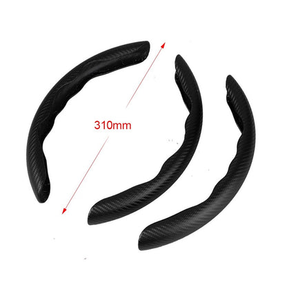 Capa Universal Antiderrapante de Fibra de Carbono para Volante de Carro, Capa Auxiliar para Volante de Carro, Acessórios Antiderrapantes