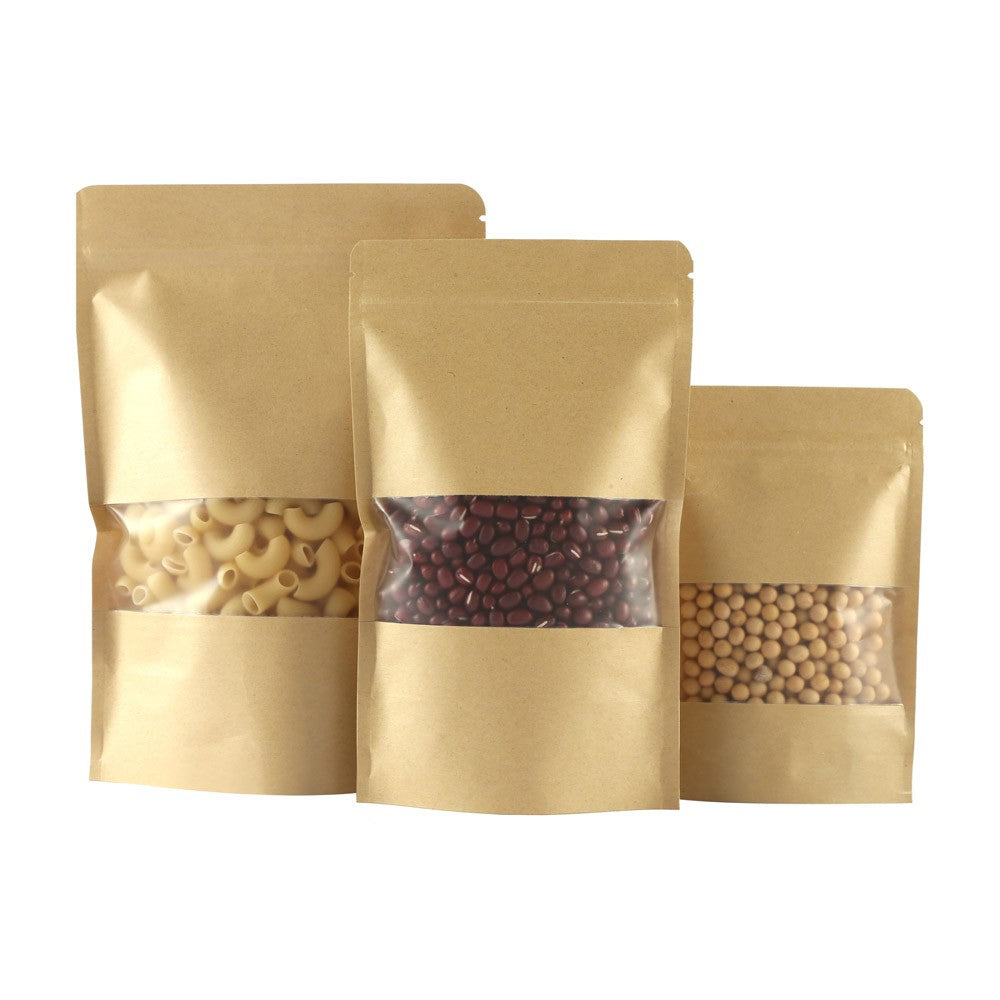 100pcs Silver Aluminum Foil Zip-lock Bags, Food Grade Aluminized Mylar Zipper Self Sealing Pouches for Cloth / Snacks Packaging