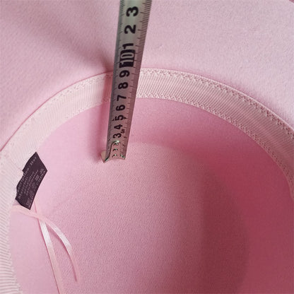 CHAPÉU FEMININO Chapéu Coco Chapéu Fedora Para Mulheres Chapéu Branco Plano Cinto De Luxo Senhoras Chapéu De Casamento Chapéus Fedora Outono Inverno ?????