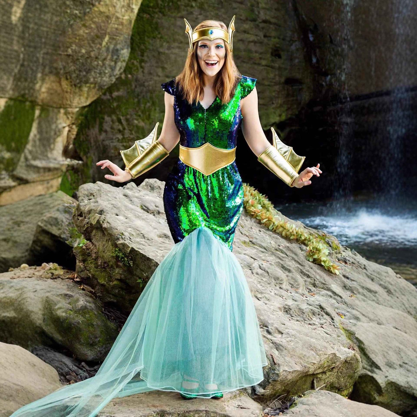 Sea King costume Halloween costume Pharaoh costume cosplay Justice League adult male and female performance costumes