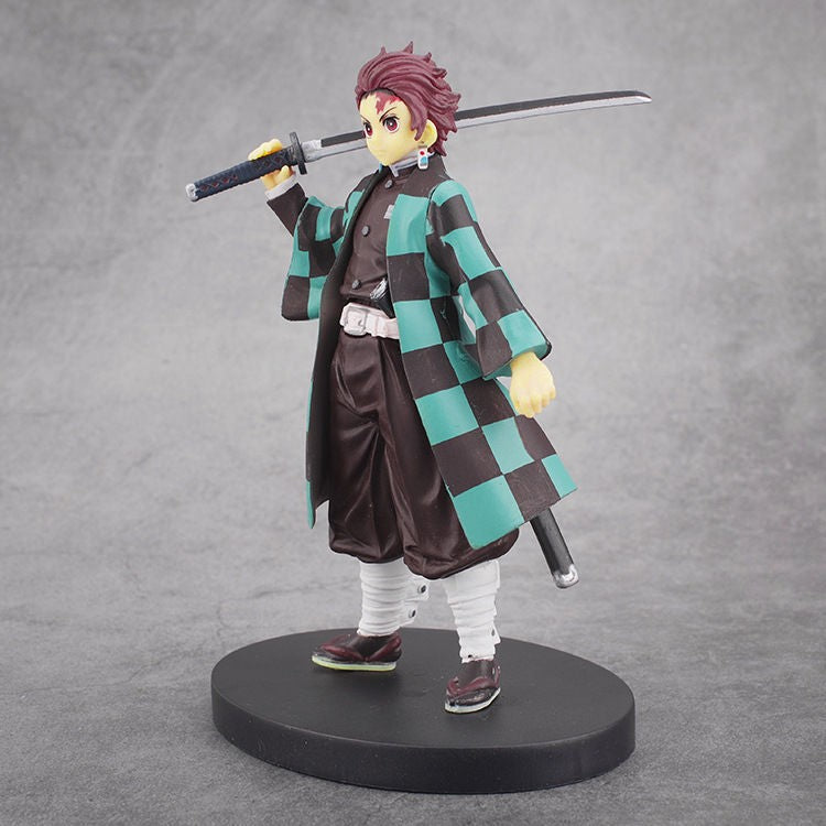 Demon Slayer Blade Nezuko Kamado Tanjiro Agatsuma Zenitsu Tomioka Giyuu Kochou Shinobu Hashibira Inosuke figure model ornament
