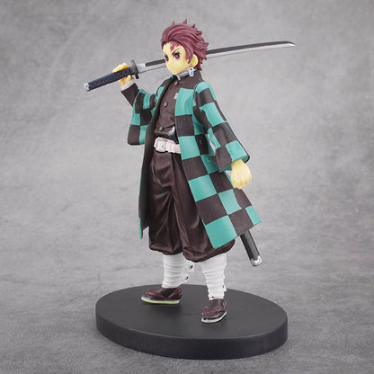 Demon Slayer Blade Nezuko Kamado Tanjiro Agatsuma Zenitsu Tomioka Giyuu Kochou Shinobu Hashibira Inosuke figure model ornament
