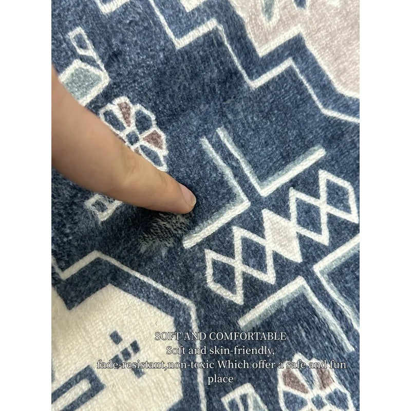 VIKAMA Simple Geometric Kitchen Floor Mats Living Room Floor Carpet Entrance Door Mat Hallway Door Non-Slip Foot Mats Home Decor