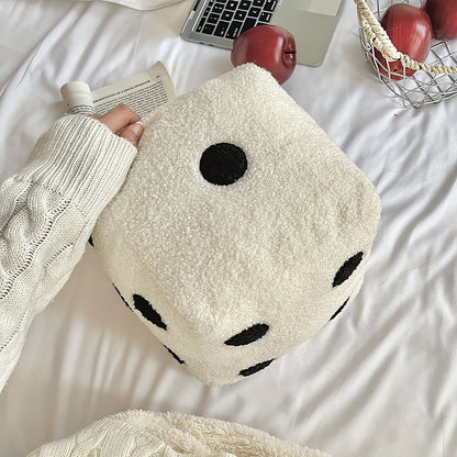 Creative Minimalist Home Pillows Fun Simulation Dice Plush Toys Sofa Cushions Mats Floor Mats Soft Decorative Dice Throw Pillow