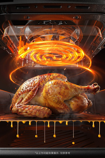 Fritadeira elétrica Jiuyang, nova, grande capacidade, fonte de calor dupla, sem necessidade de virar, visual, forno elétrico, máquina de cozinhar