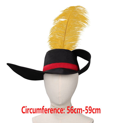 Cat Cosplay Hat Belt Sword Movie Puss Roleplay In Boots Disguise Cap With Feather Halloween Carnival Party Accessories Props