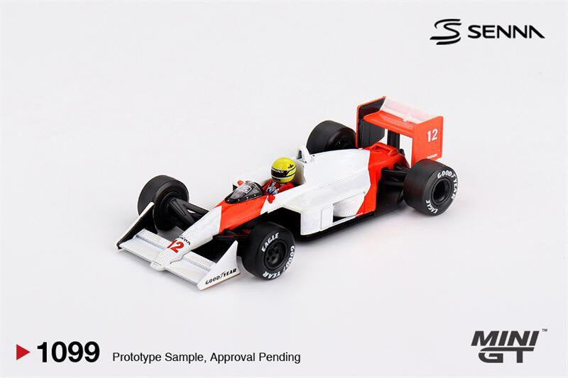 Pré-venda MINI GT 1:64 MP4/4 Nº 12 Ayrton Senna Vencedor do Grande Prêmio do Japão de 1988 Miniatura de Carro Colecionável Die-Cast