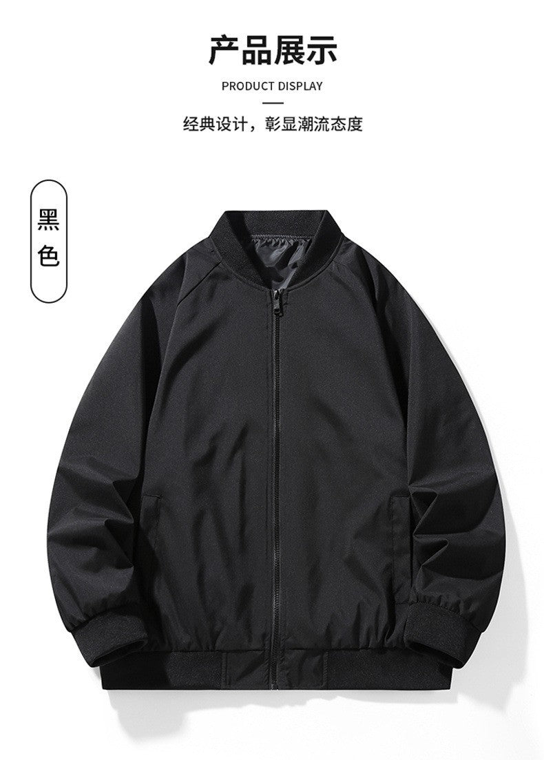 Men's Baseball Uniforms in Spring and Autumn Versatile Trendy Jacket Casual Stand Collar