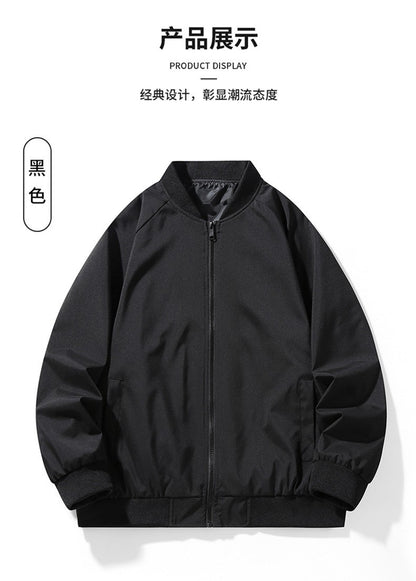 Men's Baseball Uniforms in Spring and Autumn Versatile Trendy Jacket Casual Stand Collar