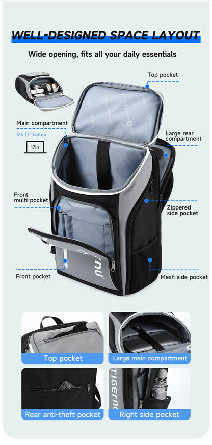 Tigernu Sport Backpacks Men Bags Outdoor Backpack For Badminton Bags Male Casual Backpack For Travel Schoolbags Hiking Knapsack