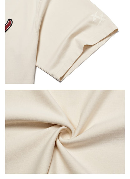 Xtep Short Sleeve Knitted Shirt For Men 2024 Summer Hip Hop Men's T-shirt Comfortable Fashion Cotton Outdoor Tops 976229010576