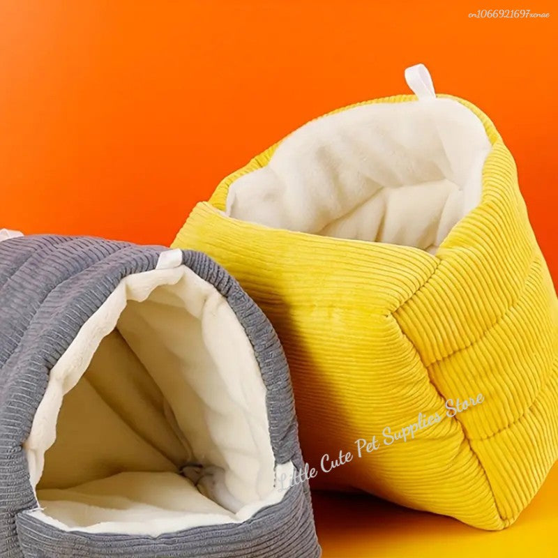 Ninho de Algodão para Pássaros Gaiola de Papagaio, Ninho de Algodão para Pássaros Espessado de Inverno, Mini Casa de Estimação, Rede, Tenda de Gaiola, Cama, Caverna Suspensa, Produto para Animais de Estimação