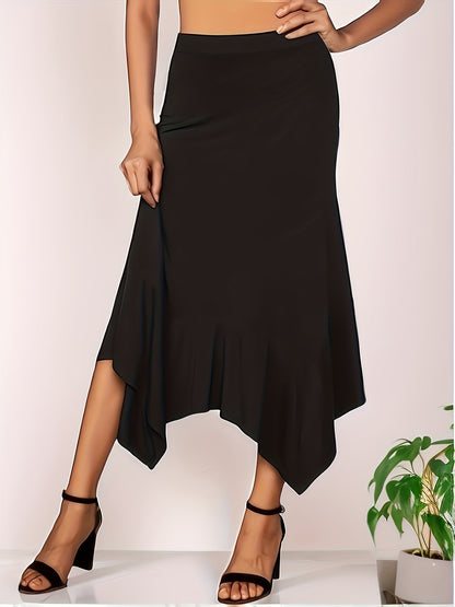2024 summer new women's plus size fashion elegant temperament models knitted fabric half skirt