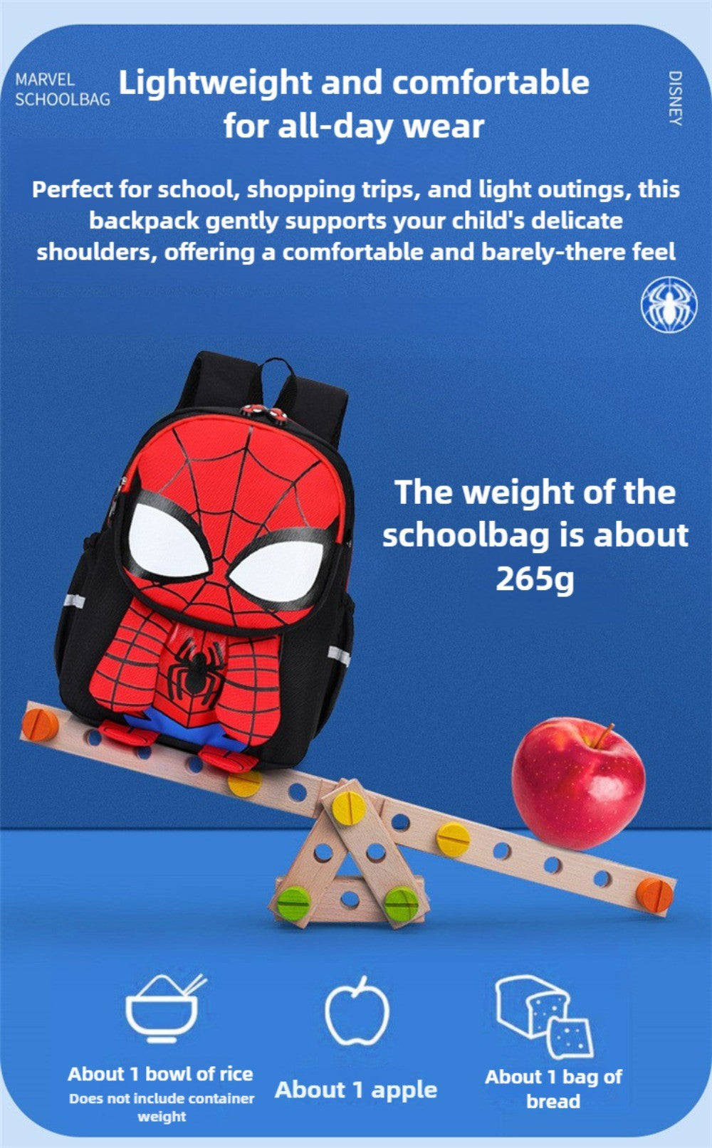 Mochila Infantil Escolar de Capitão América Homem Aranha Homem de Ferro Fofa Desenho Animado para Meninos Leve para Jardim de Infância