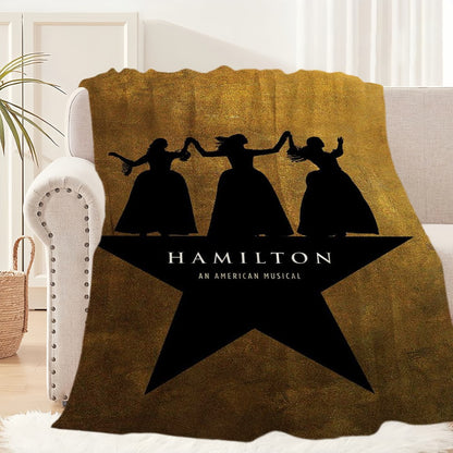 Classic Play Musical Blanket Plush Nap Sofa rug for Living Room H-Hamilton-ES Warm Office Bedroom Birthday Home Travel Kid Gifts