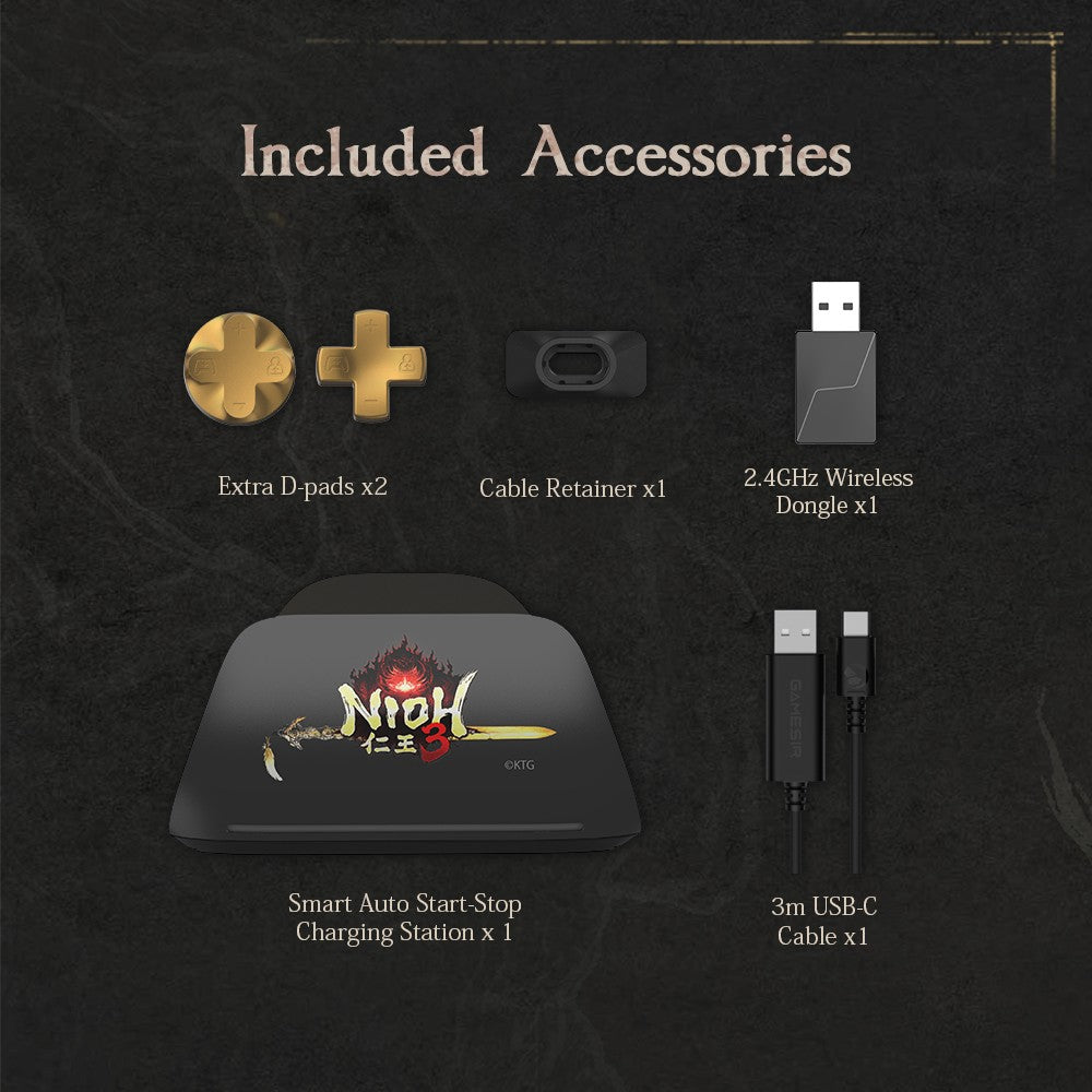 GameSir G7 Pro 8K Nioh 3 Edition Esports Wireless Switch Controller with Charging Dock, TMR Gen-2 Joystick, Hall Effect, Gyro