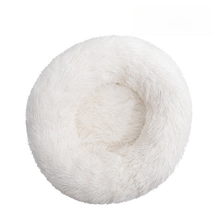 Camas redondas de pelúcia para cães e gatos, Tapetes de inverno para cães, Camas para animais de estimação, Suprimentos para animais de estimação