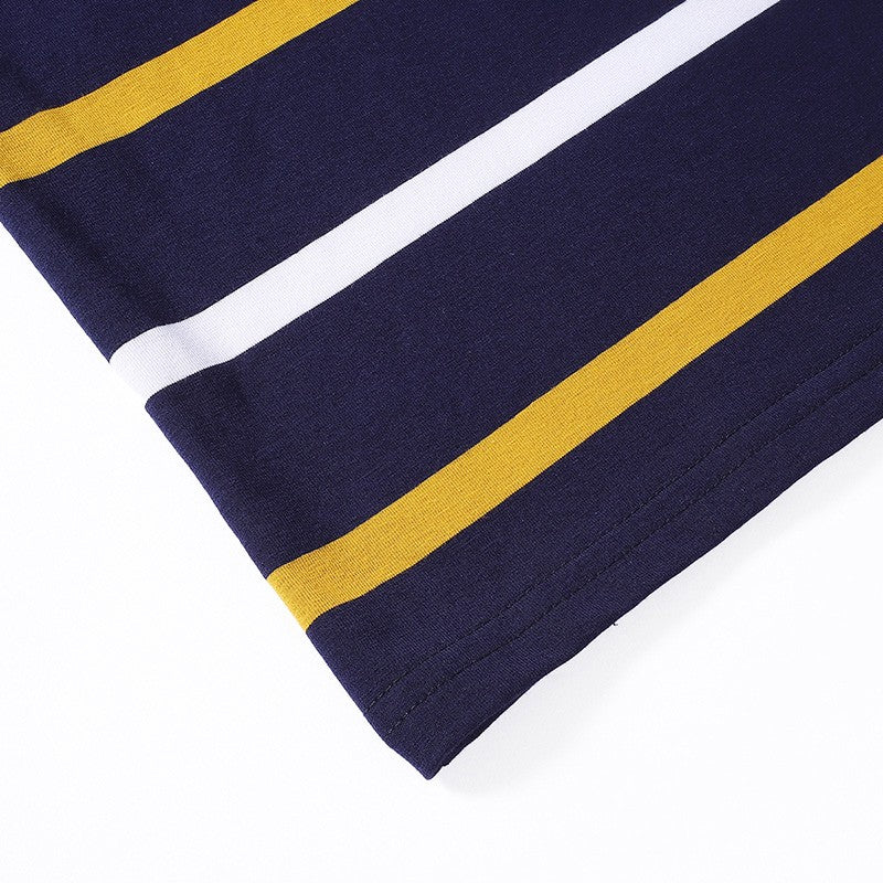 Men Polo Shirt Cotton Embroidery Long Sleeve Spring Stripe Polo Shirt Men Autumn Casual Fashion Polo Shirt Business T-shirts Men
