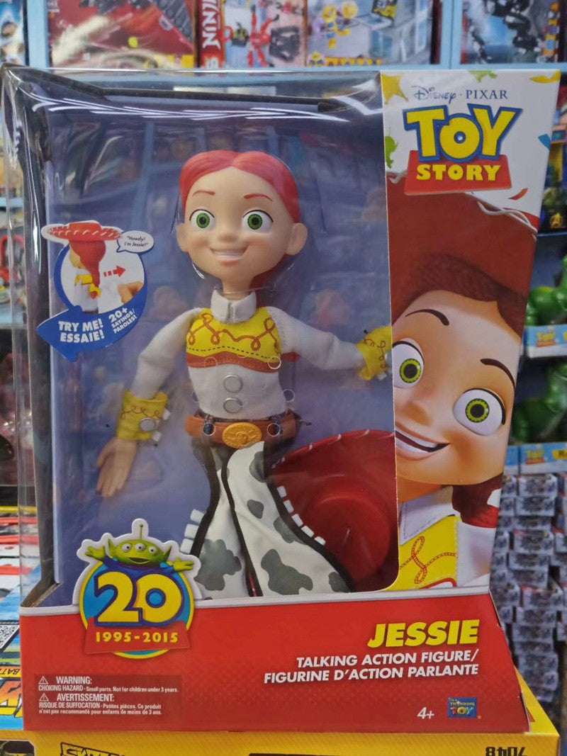 Boneca Jessie e Woody Articuladas com Som Toy Story Modelo Boneco Figuras de Ação Presentes de Natal Halloween para Crianças