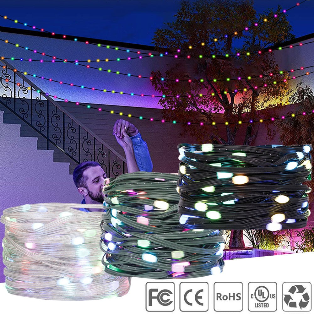 WS2812B LED String WS2812 Addressable Individually RGB Dream Color Christmas Party Birthday Decor Strip Lights IP67 Waterproof