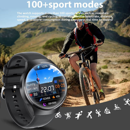Smartwatch Masculino GT4 Pro 2026: Monitor de Saúde, à Prova D'água, Chamada BT, Tela AMOLED 360*360, Rastreamento GPS, Bússola, Novo Modelo Militar