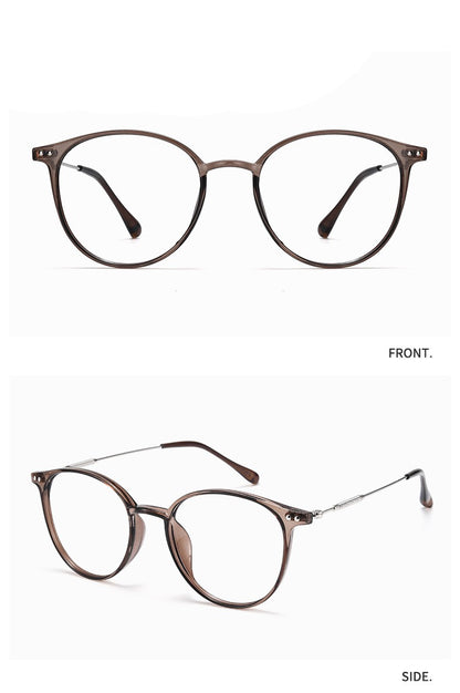 Round Frame Glasses For Myopia Women With Blue Light Ultra-light Internet Celebrity Without Makeup Small Glasses Frame 9531