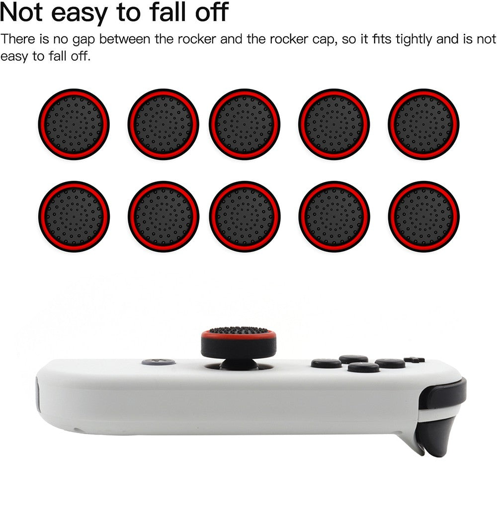 10PCS ThumbSticks Grips for Nintendo Switch/OLED/Lite JoyCon Silicone Luminous Joystick Caps Thumb Stick Cover Accessory