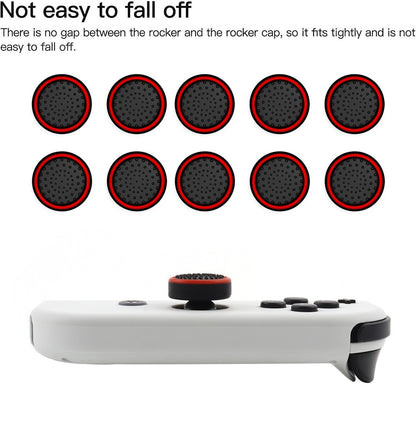10PCS ThumbSticks Grips for Nintendo Switch/OLED/Lite JoyCon Silicone Luminous Joystick Caps Thumb Stick Cover Accessory