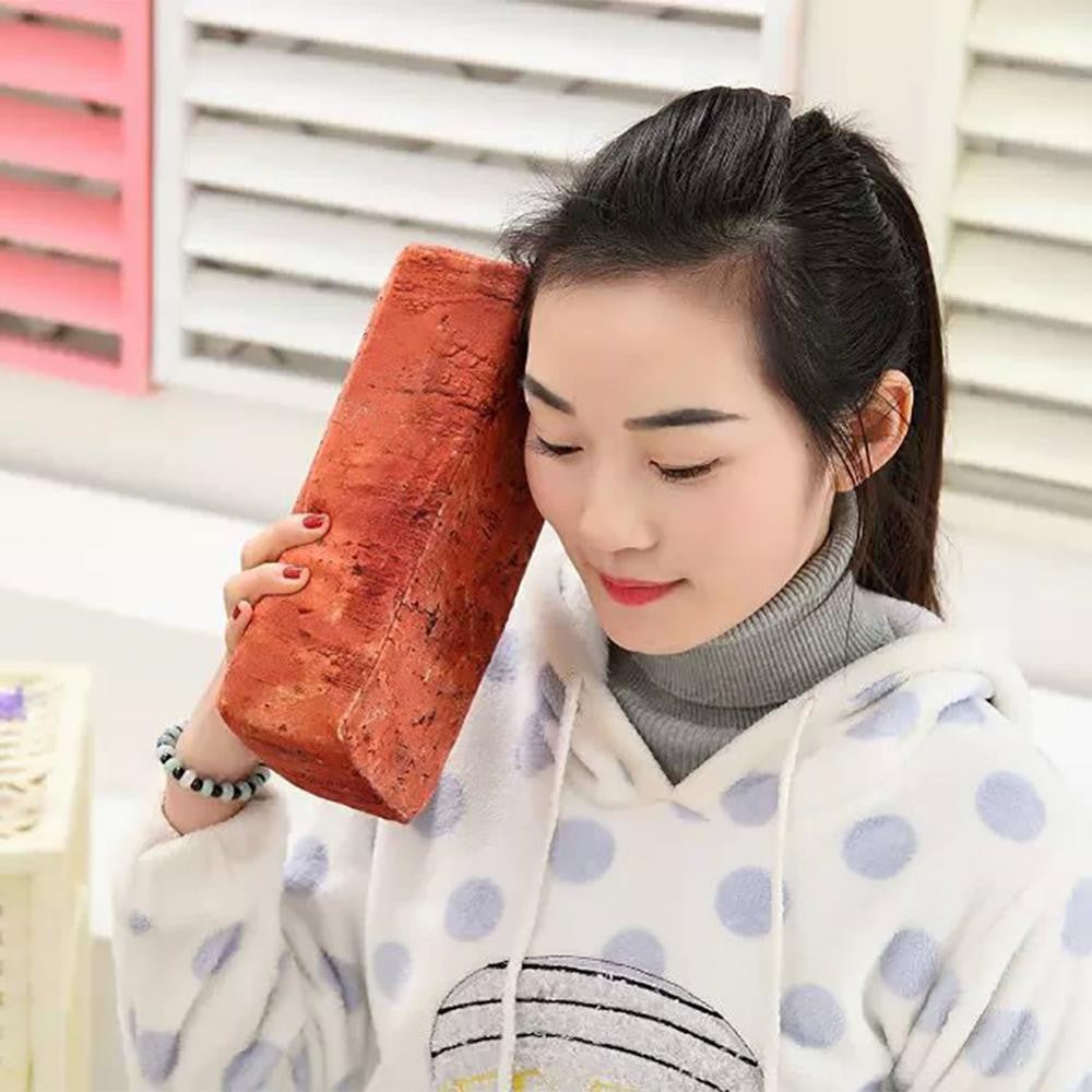Simulation Brick Wood Block Pillow Nap Rest Sponge Cushion Plush Pillow Home Decor Sofa Ornament Bedroom Sleeping Pillow Cushion