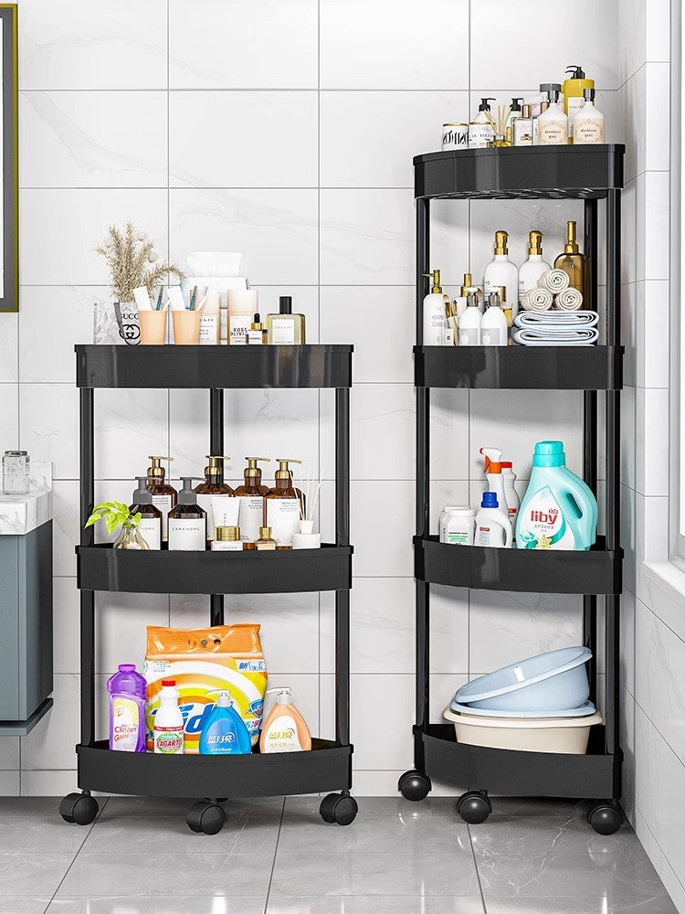 Carrinho de Armazenamento para Banheiro com Rodas, Rack de Armazenamento para Cozinha, Sala de Estar, Alta Capacidade de Carga, Acessórios para Casa