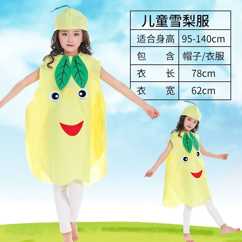 Fruit Fruit Vegetable Cosplay Costume Portable Cosplay Dance Performance Costumes 90-140CM Performances Cos Clothing