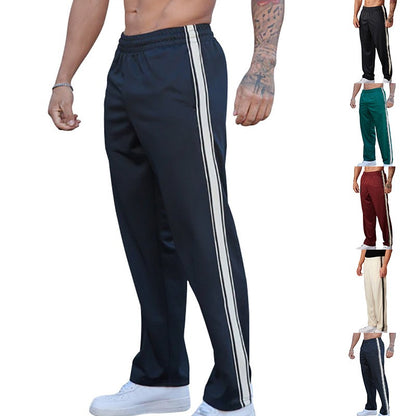 2024 Outono Europa E Estados Unidos Nova Moda Calça Reta Masculina Americana Solta Esporte Estampada Calça de Rua Combinando